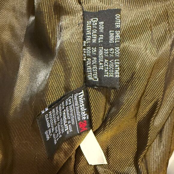 Wilson Thinsulate 3M Leather Jacket Men’s Sz XL - Picture 5 of 5